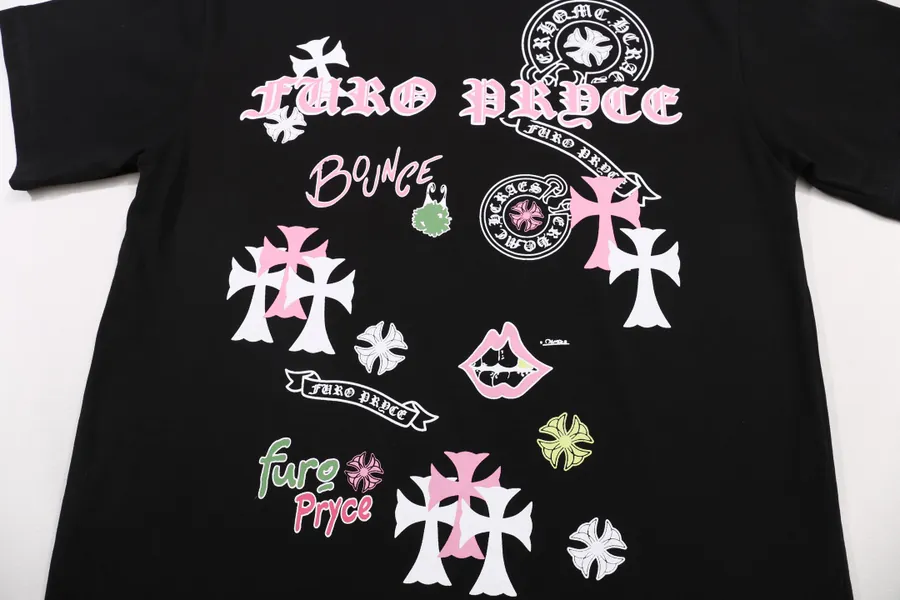Cherished Summer Collection Classic Pocket Letter Logo Horsebit Round Neck Short Sleeve