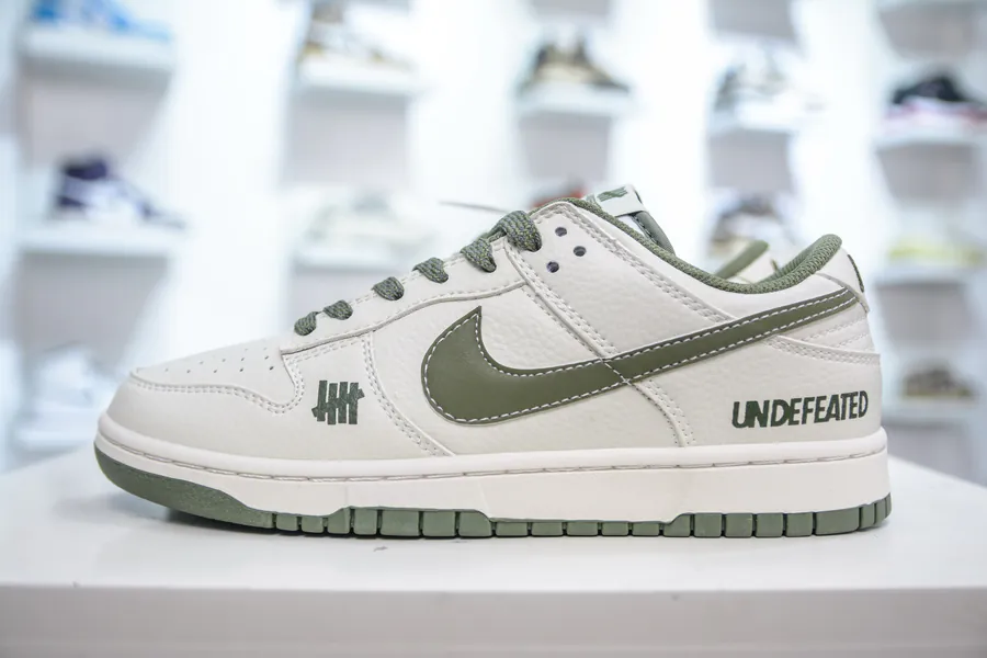 Undefeated x Nike Dunk Low UND White Green