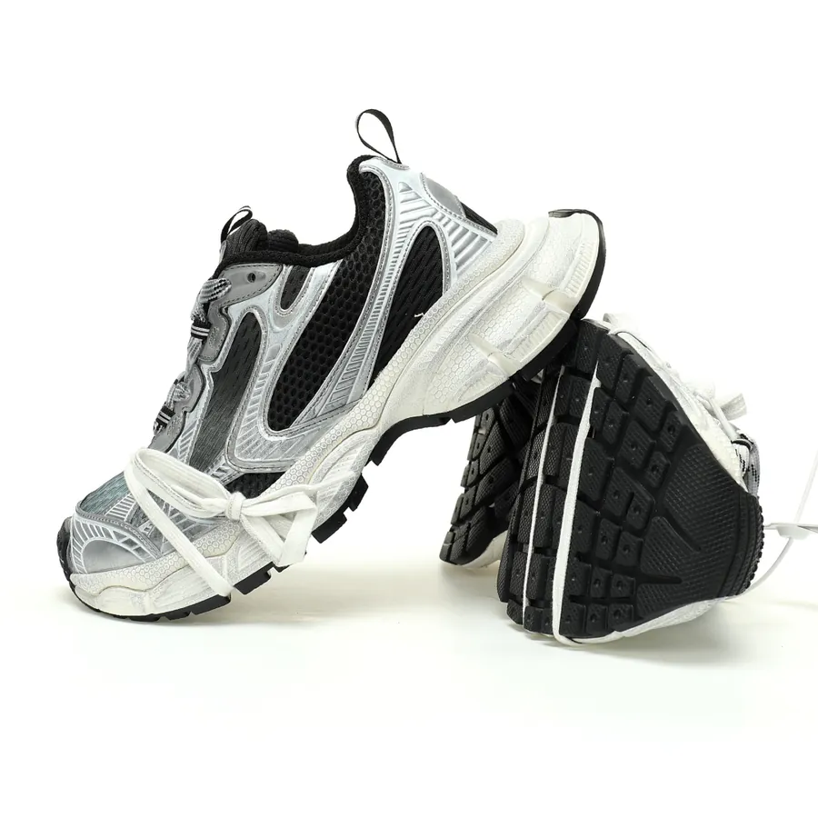 BAL 3XL Sneakers Fishnet 3+ Series Low Top Retro Wide Sole