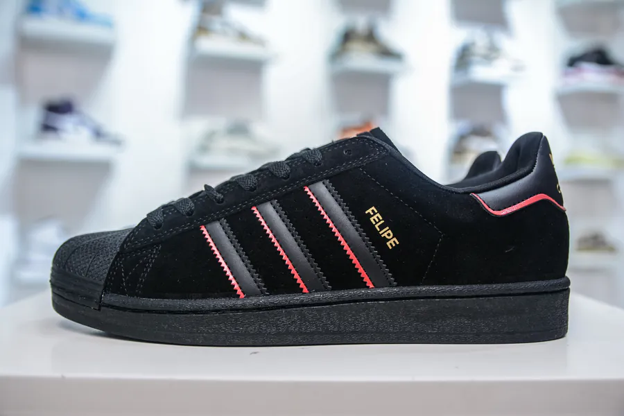Felipe Gustavo x AD Originals Superstar Black Red Shell Head
