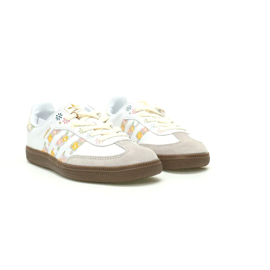 Originals Samba OG Cloud White Cloud Flower Embroidery Low Top Sneaker
