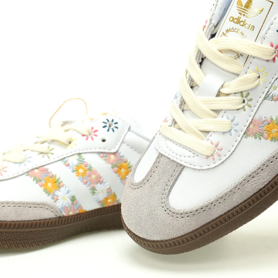 Originals Samba OG Cloud White Cloud Flower Embroidery Low Top Sneaker