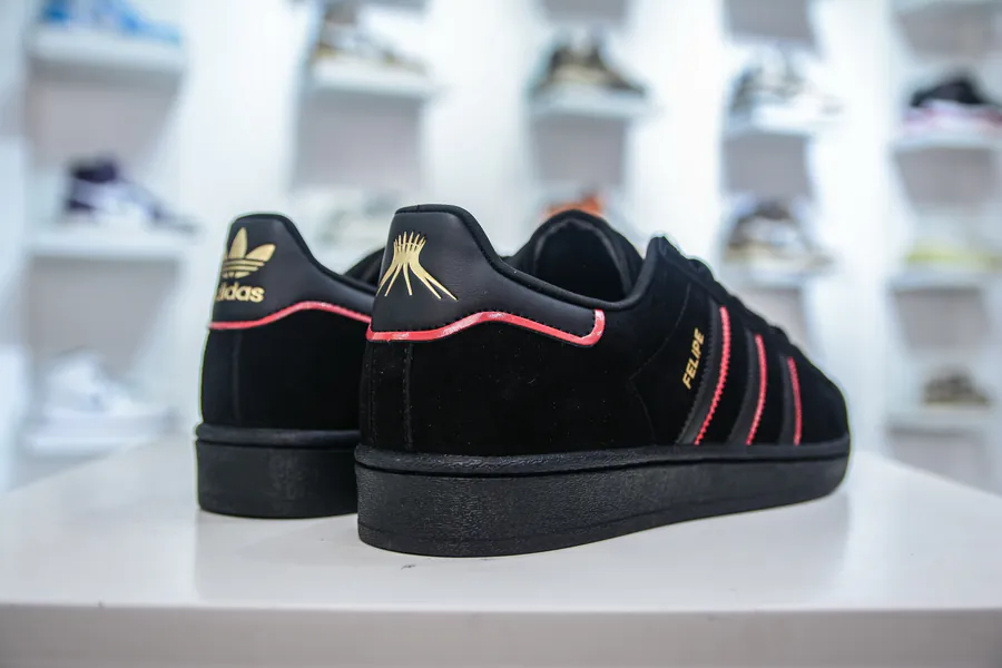 Felipe Gustavo x AD Originals Superstar Black Red Grained Calfskin