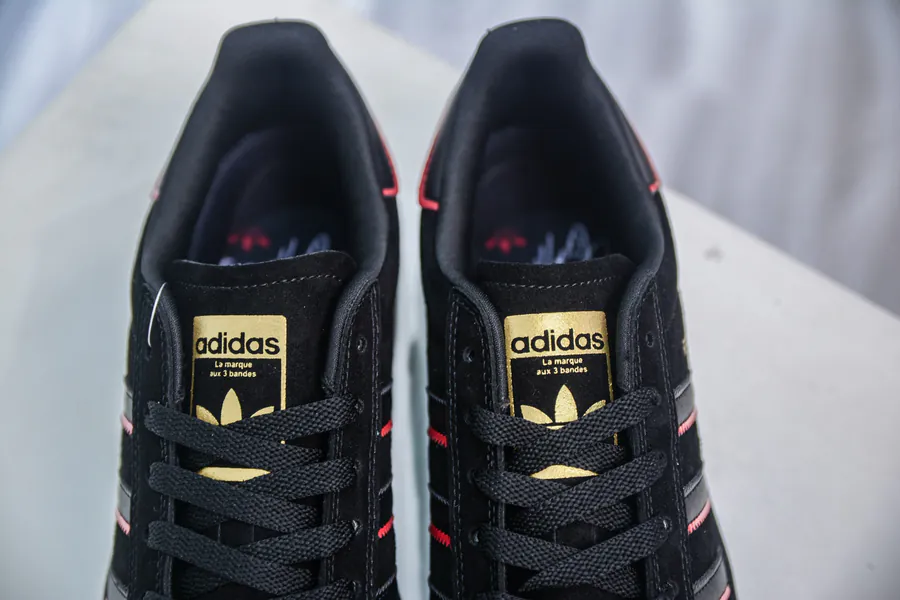 Felipe Gustavo x AD Originals Superstar Black Red Grained Calfskin