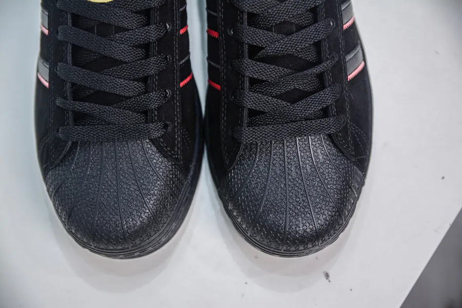 Felipe Gustavo x AD Originals Superstar Black Red Grained Calfskin