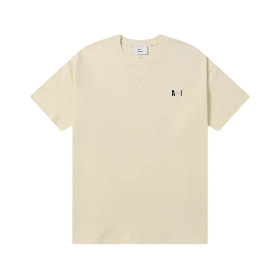AMI 609 Summer Short Sleeve Premium Thick Fabric, Apricot