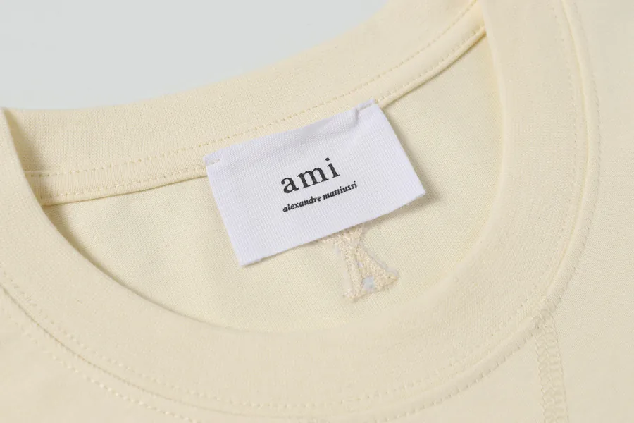 AMI 609 Summer Short Sleeve Premium Thick Fabric, Apricot