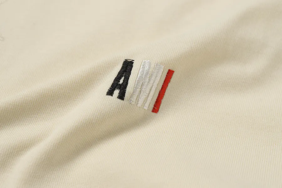 AMI 609 Summer Short Sleeve Premium Thick Fabric, Apricot
