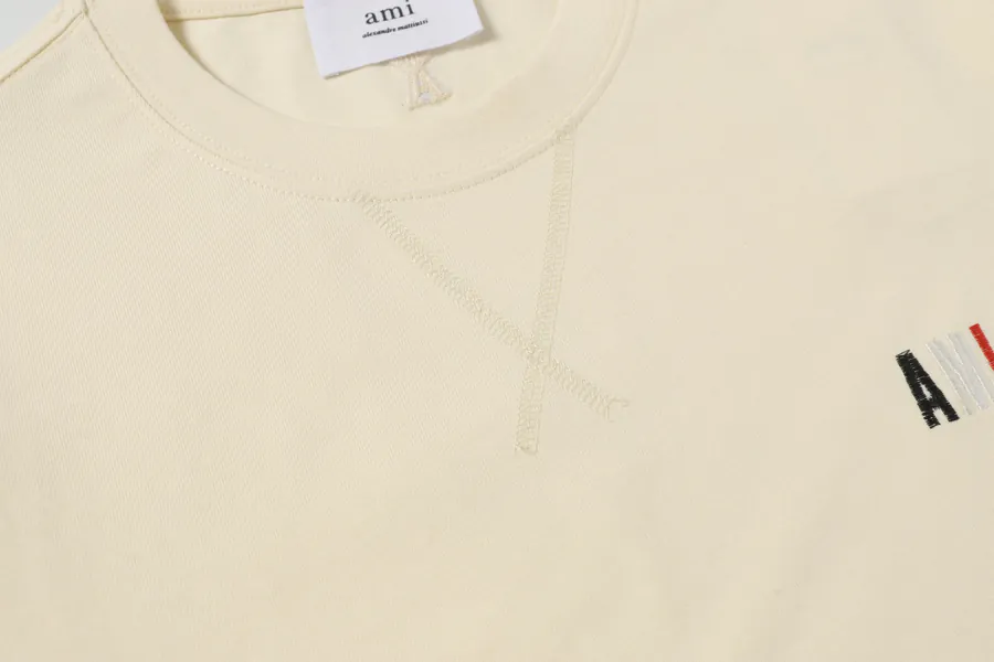 AMI 609 Summer Short Sleeve Premium Thick Fabric, Apricot