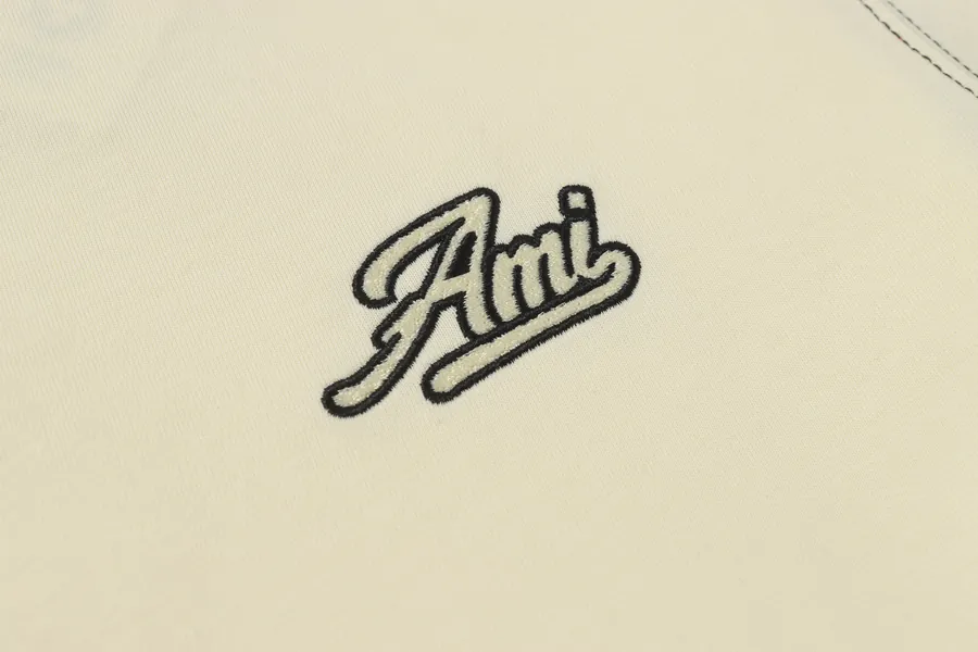 AMI 612 Summer Short Sleeve 100% Double Cotton, Grained Calfskin, Apricot