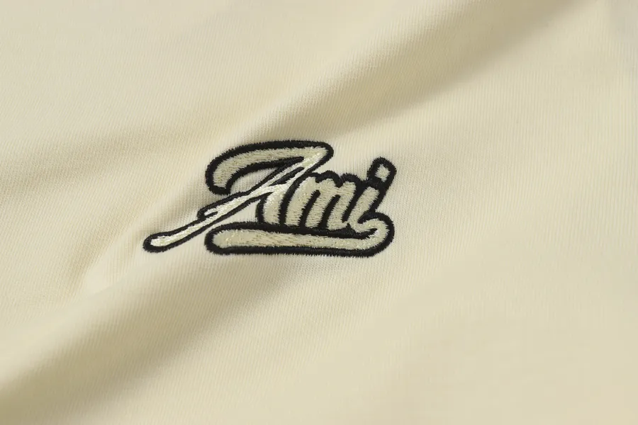 AMI 612 Summer Short Sleeve 100% Double Cotton, Grained Calfskin, Apricot