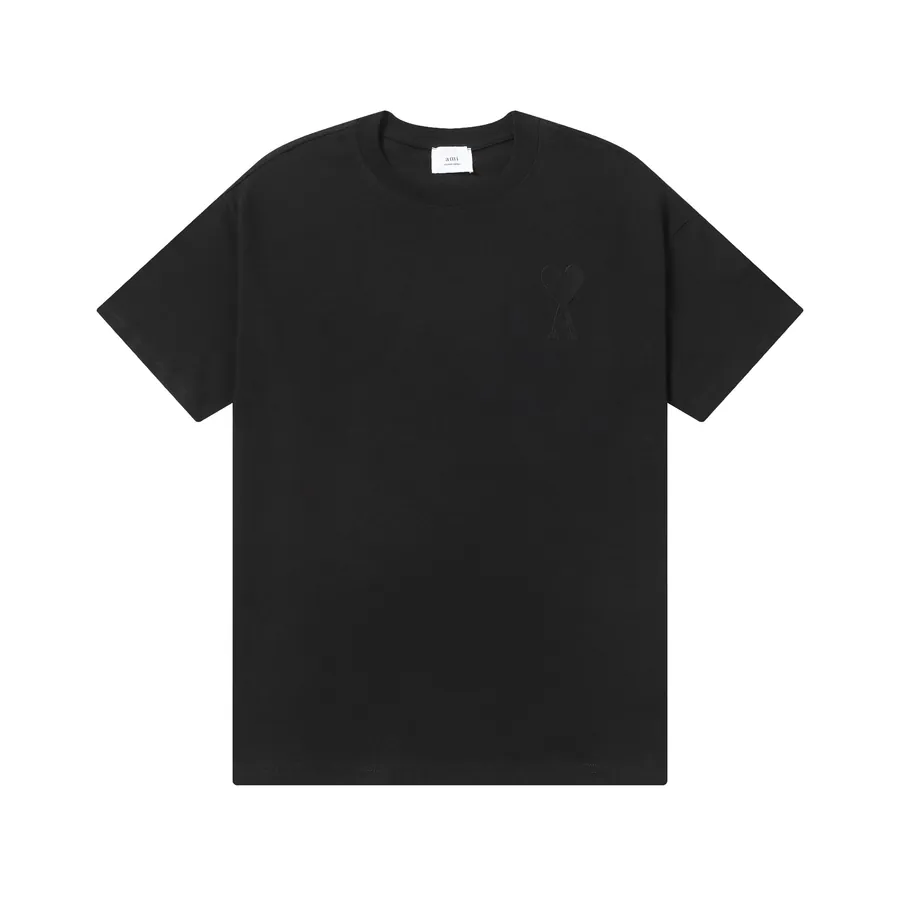 AMI 601 Summer Short Sleeve Premium Double Cotton, Black