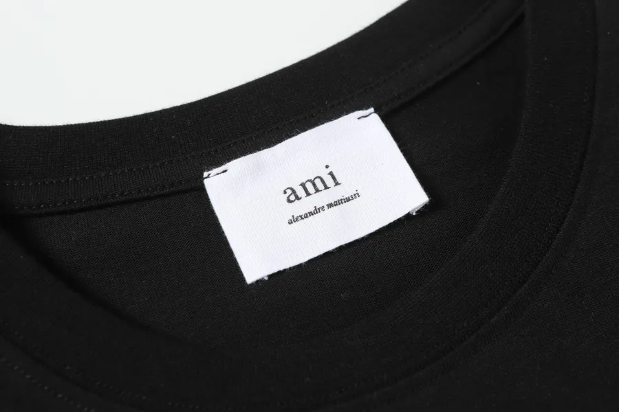 AMI 601 Summer Short Sleeve Premium Double Cotton, Black