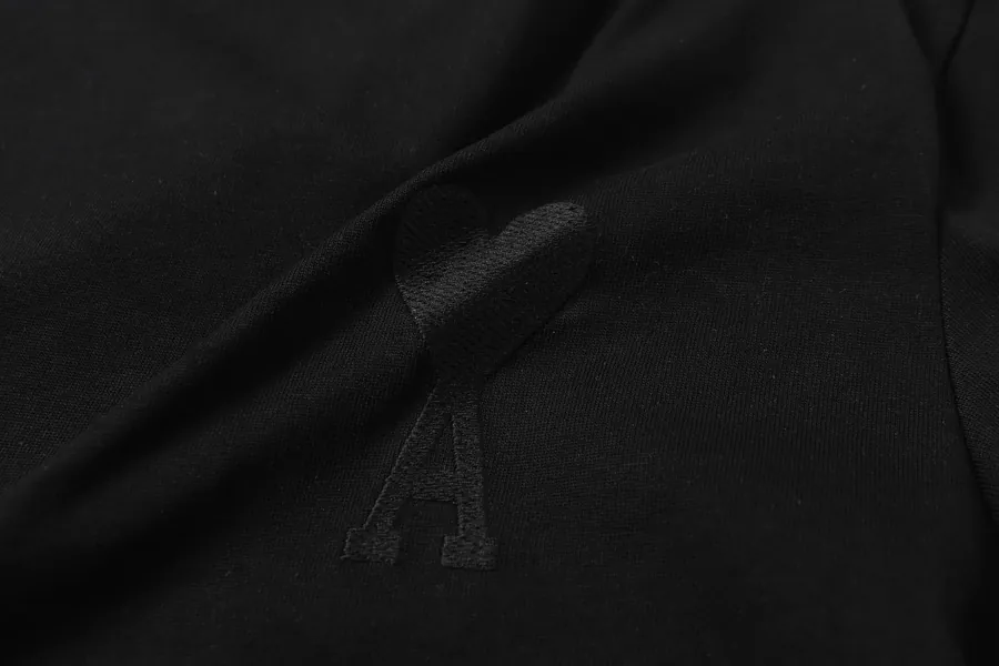 AMI 601 Summer Short Sleeve Premium Double Cotton, Black