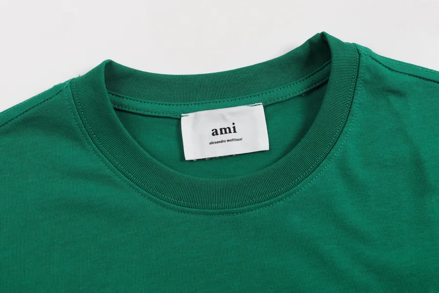 Ami Rainbow Embroidered Heart Short Sleeve Limited Edition