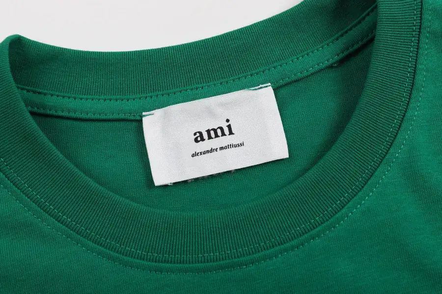 Ami Rainbow Embroidered Heart Short Sleeve Limited Edition