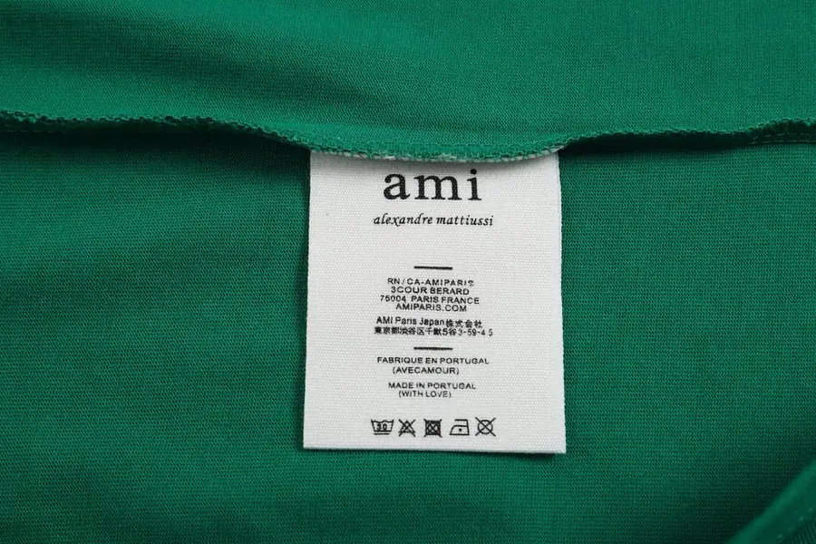Ami Rainbow Embroidered Heart Short Sleeve Limited Edition