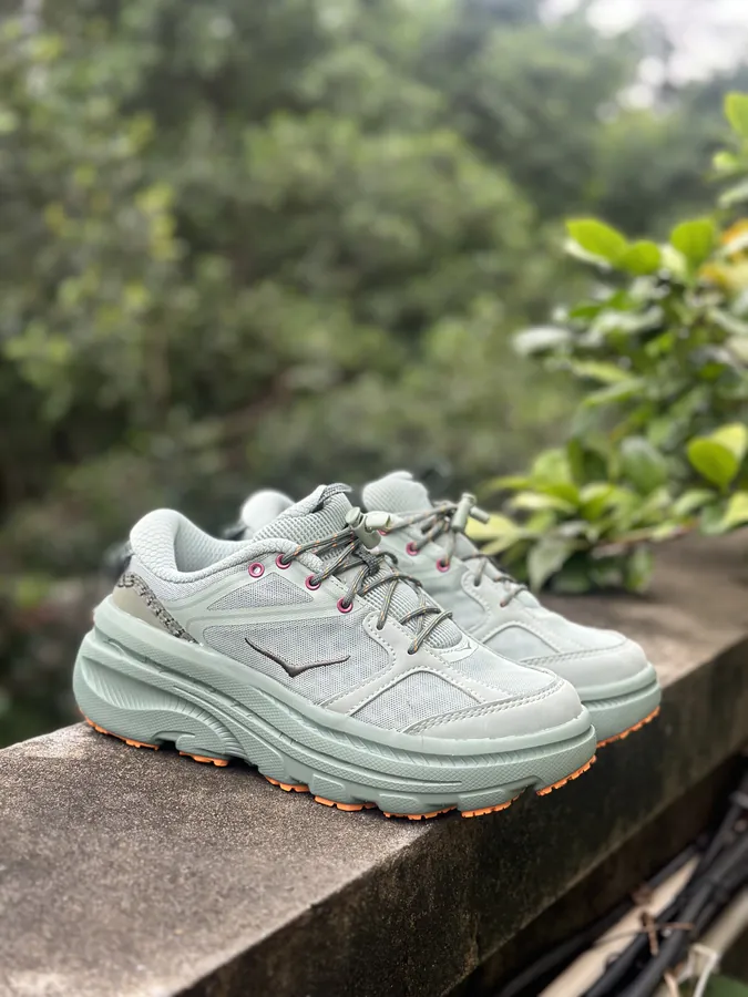 Hoka One One Bondi B3LS Running Shoes in Green