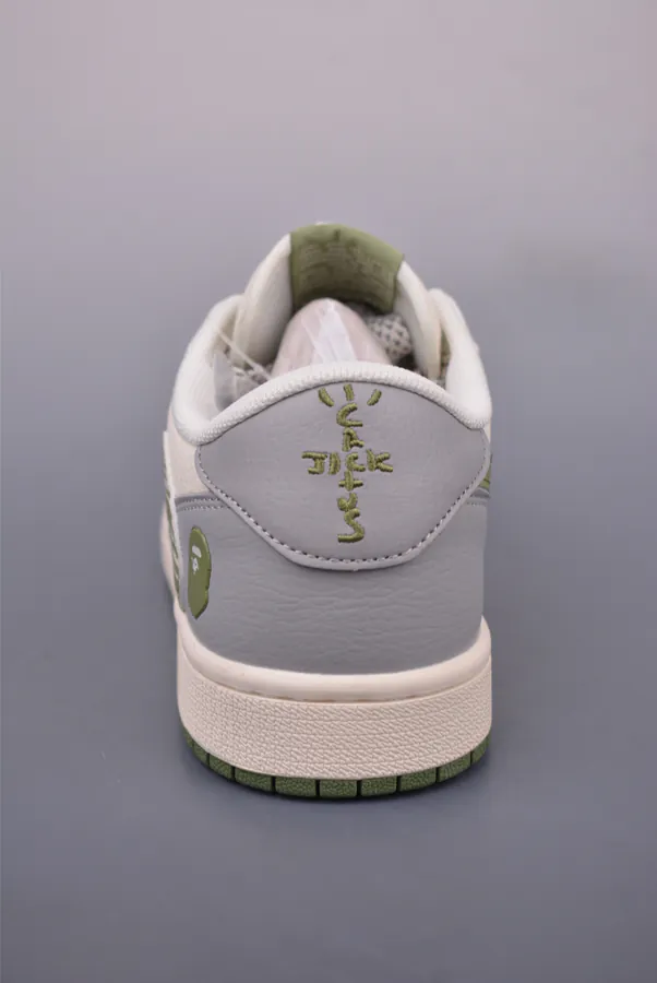 Fraent x Travis Scott x Air 1 Low 三方联名低帮倒钩鞋