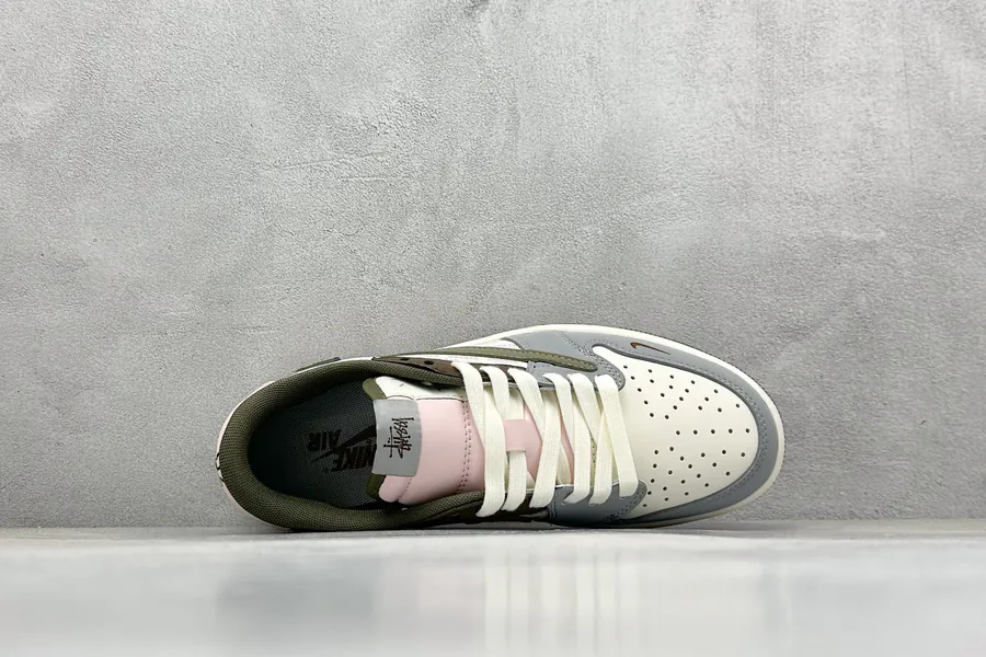 Travis Scott x Air 1 Low Reverse Gray White Swoosh