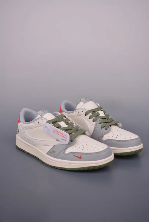 Fraent x Travis Scott x Air 1 Low Triple Collaboration Low Sneaker