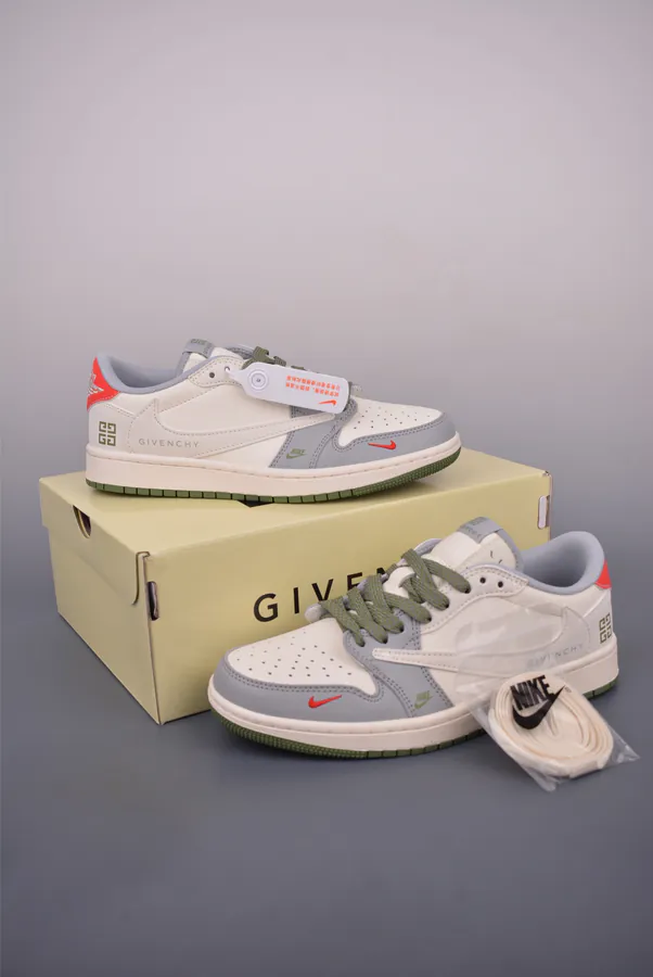 Fraent x Travis Scott x Air 1 Low Triple Collaboration Low Sneaker