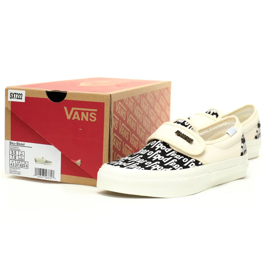 Fear of God x Vans Vault OG Slip on 47 V DX White Black Checkerboard
