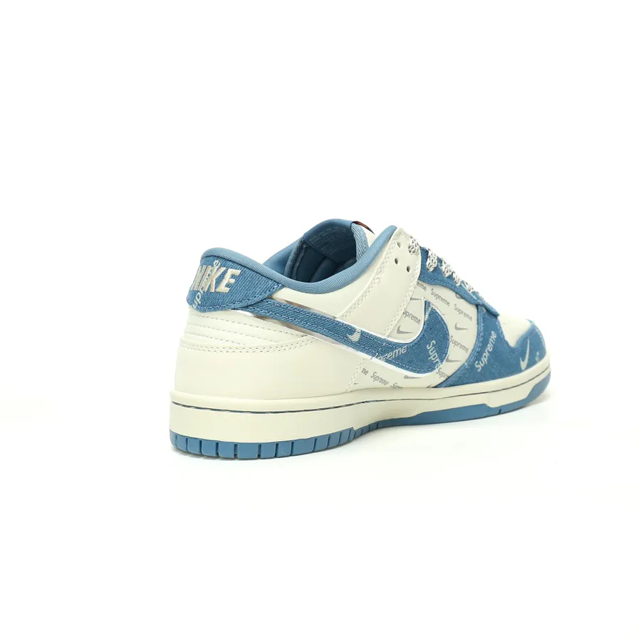 Supreme x Nike By You SB Dunk Low Retro SP Supreme联名米白牛仔橘红印标