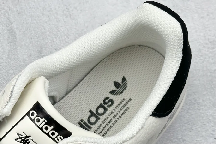 AD Originals Superstar x Stussy White Black