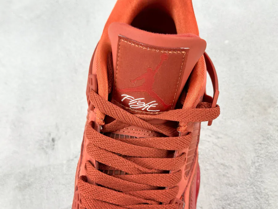 Nigel Syester x Air 4 OG 'Bri by Bri' BIKE Orange Brown