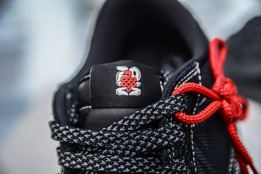 TS x Air Jordan AJ1 Low Snake Year Limited Black Web Snake Pattern