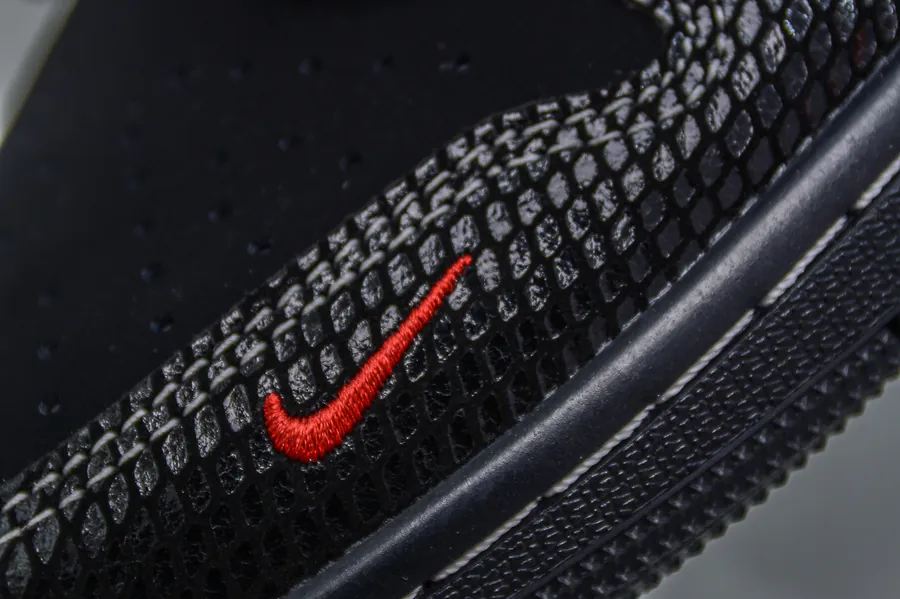 TS x Air Jordan AJ1 Low Snake Year Limited Black Web Snake Pattern