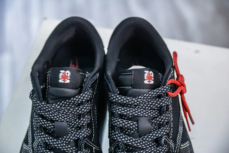 TS x Air Jordan AJ1 Low Snake Year Limited Black Web Snake Pattern
