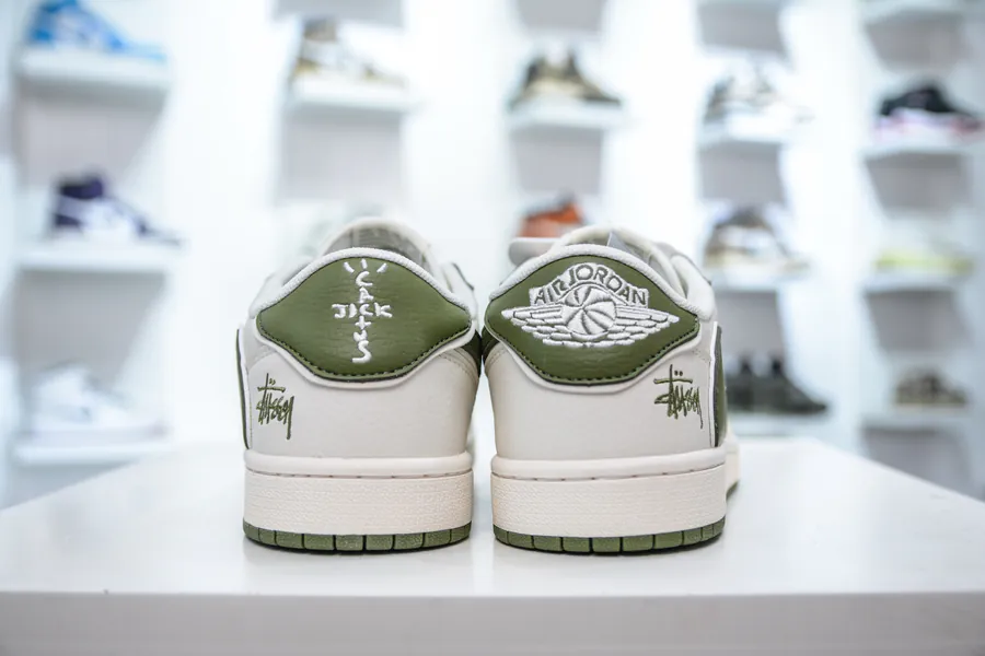 TS x Air 1 Low White and Green, Premium Edition