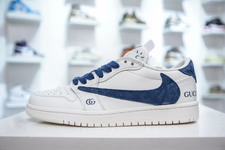 Fraent x Travis Scott x Air 1 Low Premium Collaboration Sneaker