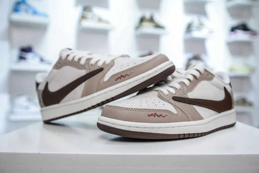 TS x Air 1 Low OG Version Snake Year Limited Brown Snake Pattern