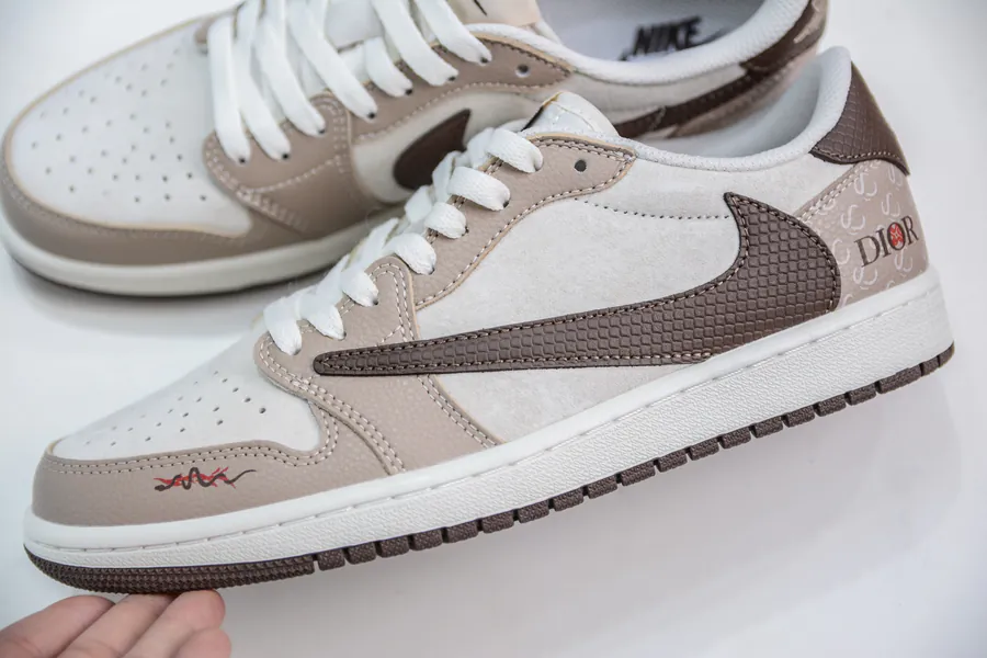TS x Air 1 Low OG Version Snake Year Limited Brown Snake Pattern