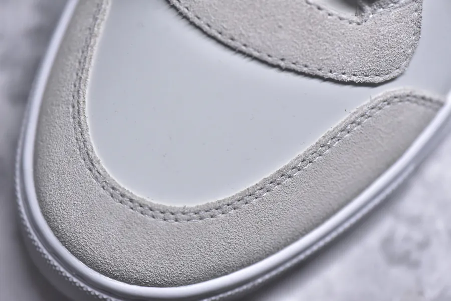 BBR Classic White Sneaker with Vintage Pattern