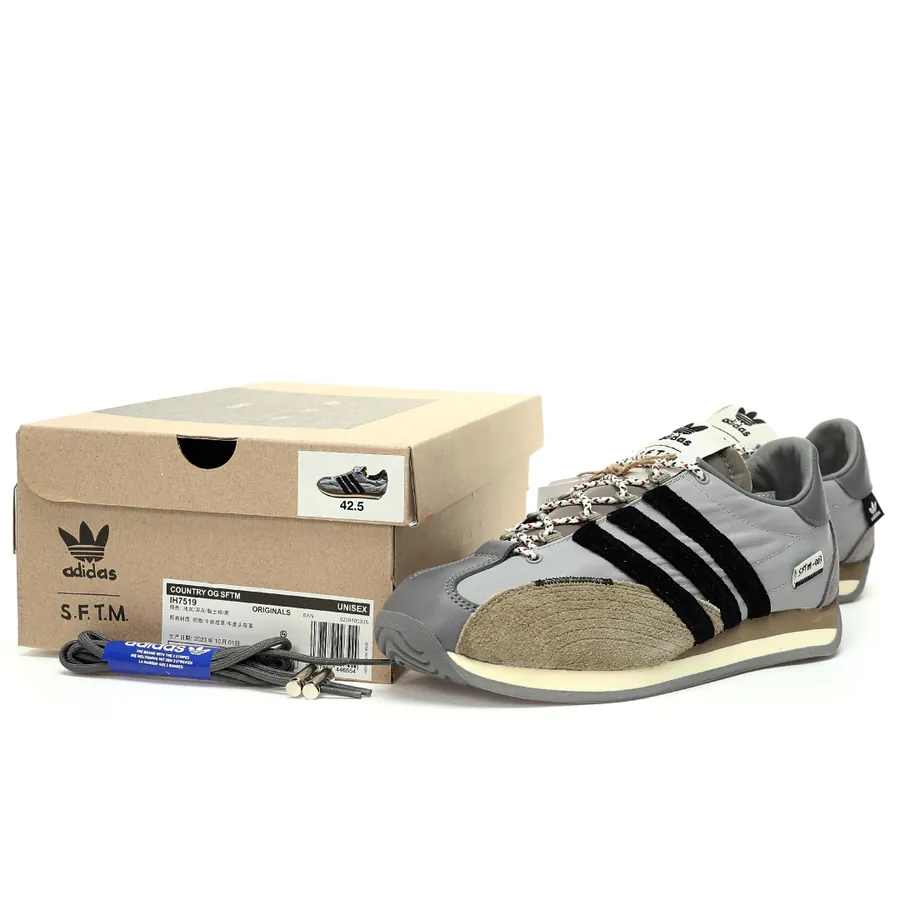 SFTM 003 Series Low Top Classic Retro Training Shoes by Song for the Mute x Adidas Country OG