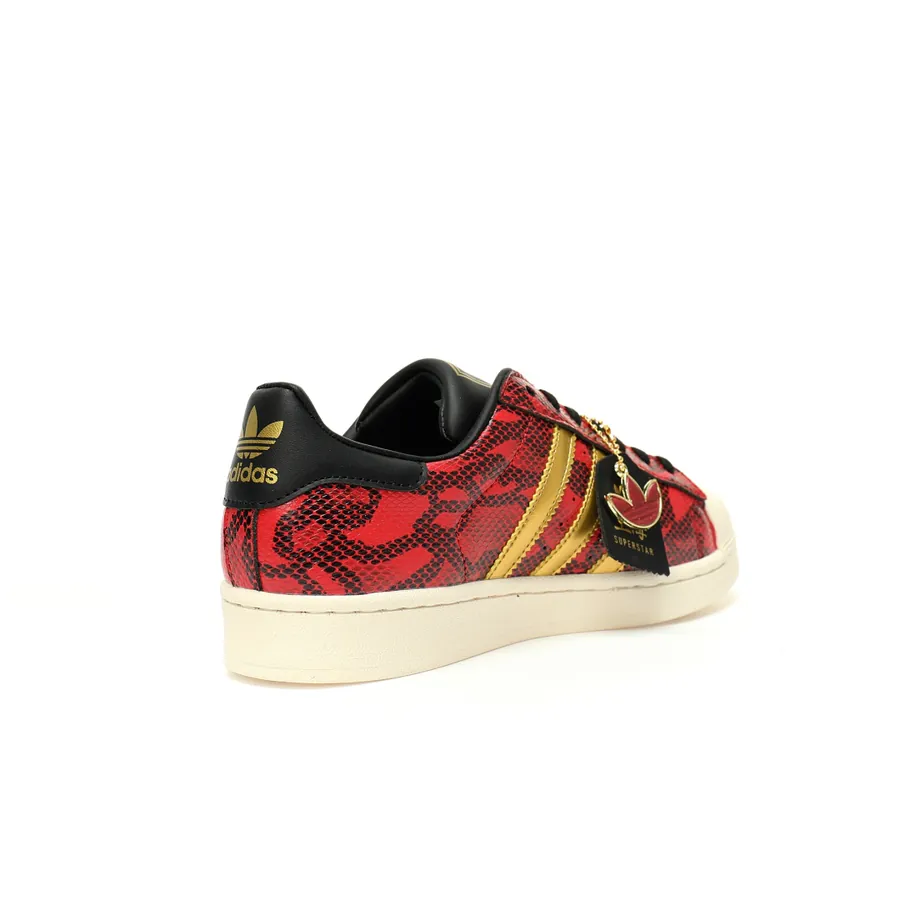 Year of the Snake Limited Edition Snake Pattern Wine Red and Gold Snake Head Sneaker