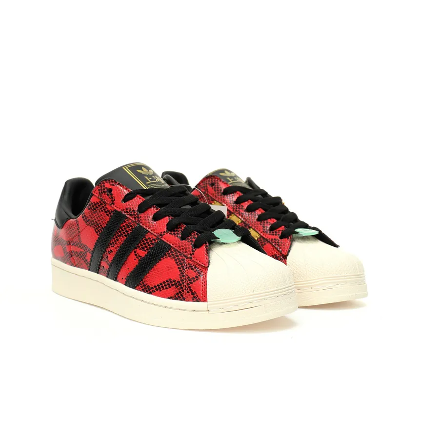 Year of the Snake Limited Edition Snake Pattern Wine Red and Gold Snake Head Sneaker