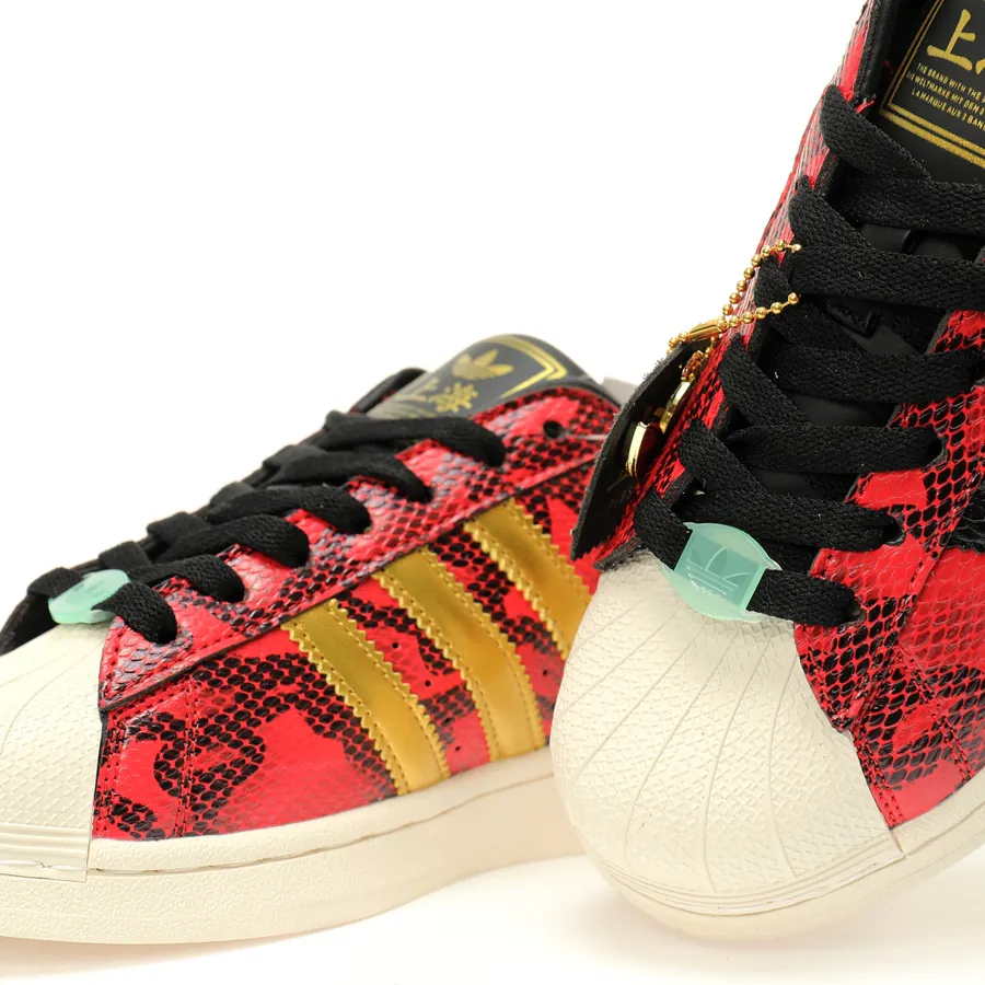 Year of the Snake Limited Edition Snake Pattern Wine Red and Gold Snake Head Sneaker