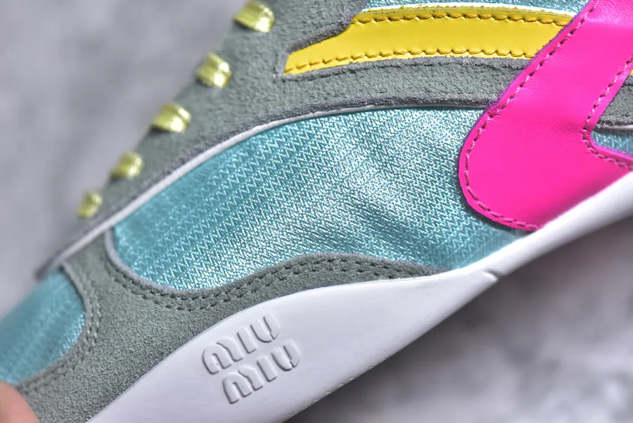 Miu Miu Trainers with Three Color Accents