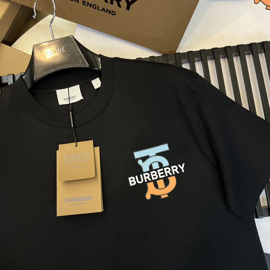 BUR Tisci Limited Capsule Series Organic Cotton T Shirt with TB立体Print