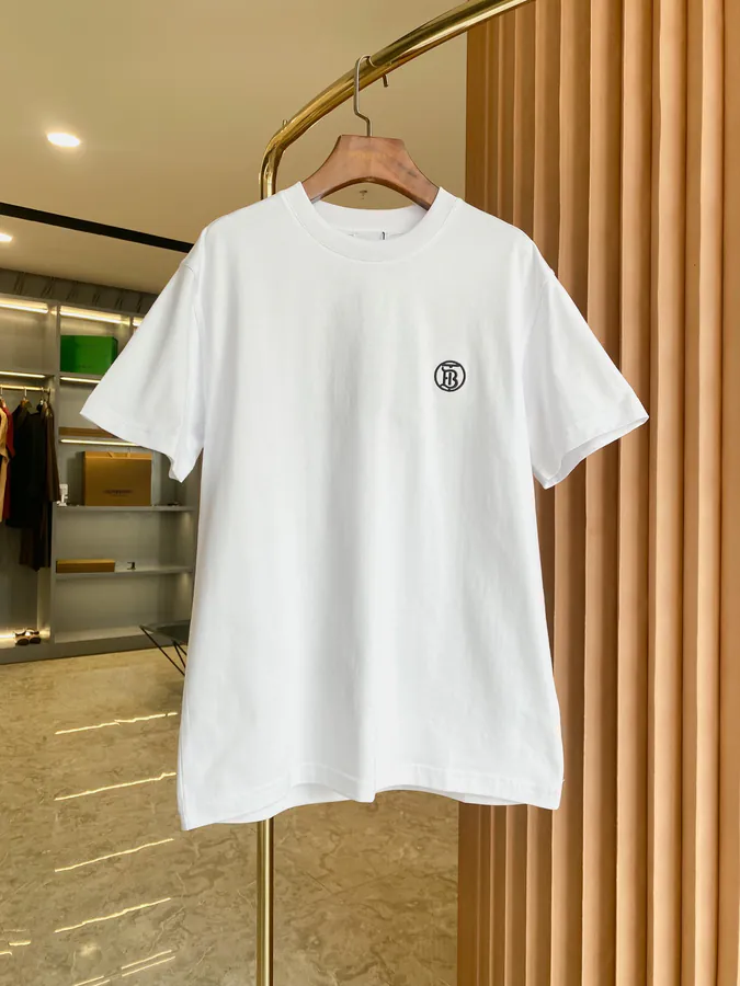 Barbour Exclusive Round Logo Embroidered Cotton Short Sleeve Shirt