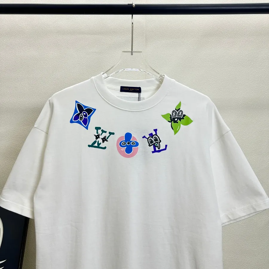 LVV Anime Damier Scarf Short Sleeve