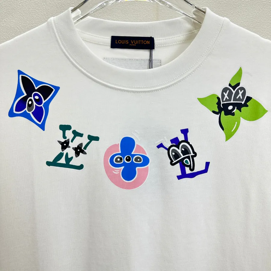LVV Anime Damier Scarf Short Sleeve