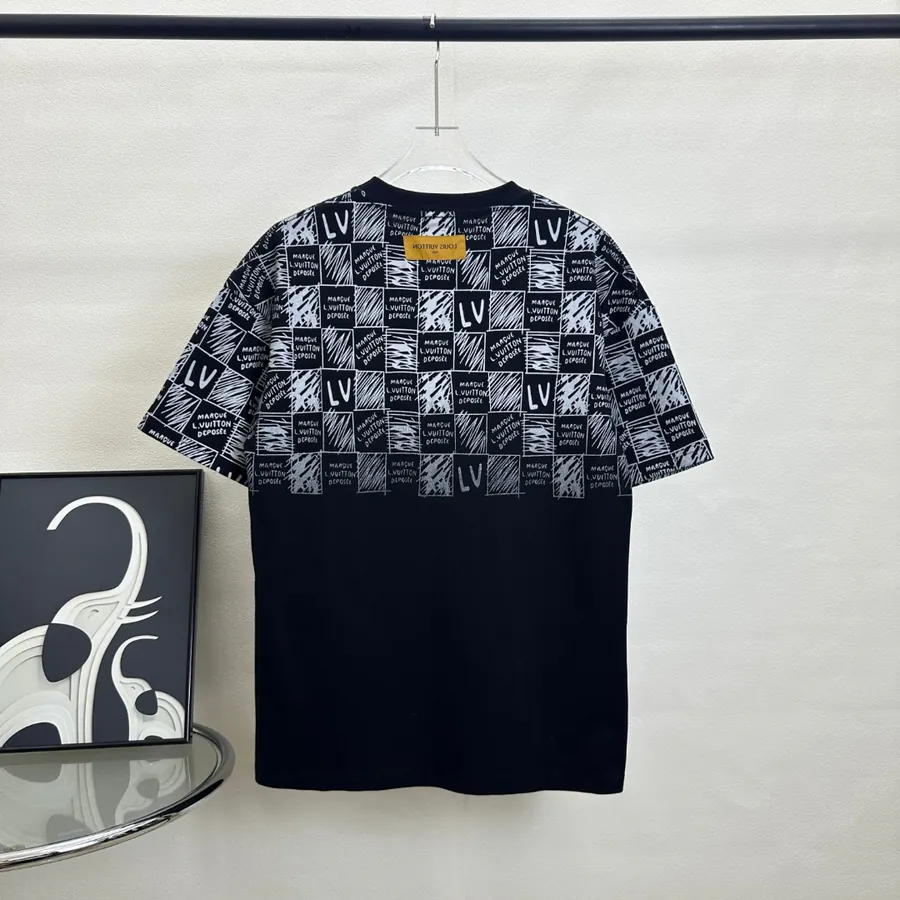 LVV Celestine Exclusive Gradient Checkered Short Sleeve