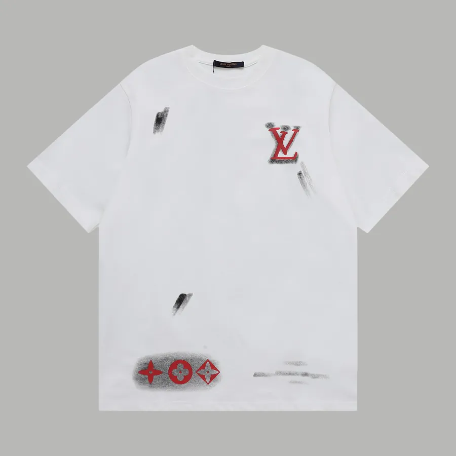 LVV Starlight Exclusive Cement Distressed Letter Short Sleeve