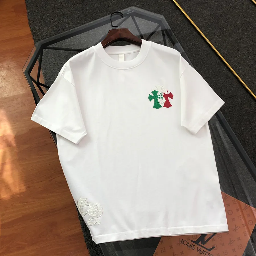 Cherished 2025 New Collection Embroidered Patchwork Short Sleeve T Shirt